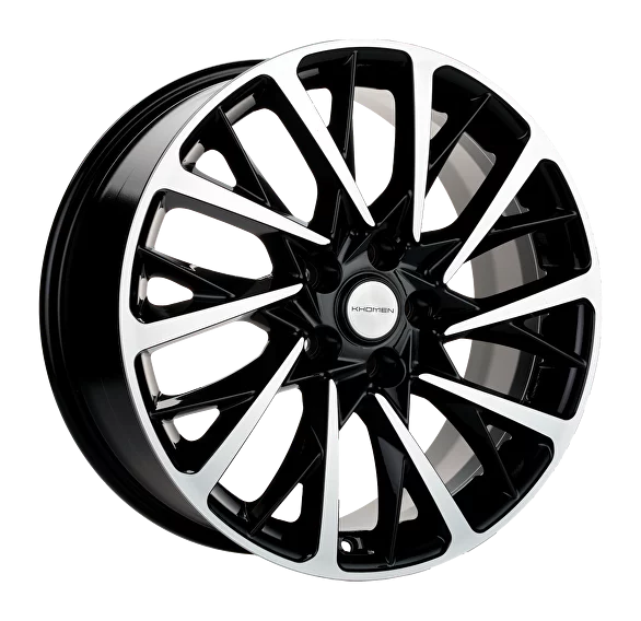Khomen KHW1804 Black-FP 5*108 7.5xR18 ET45 DIA60.1
