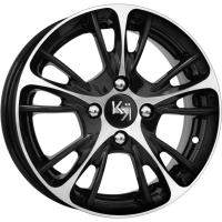 K&K Мулен Руж Алмаз Черный 4*100 5.5xR14 ET39 DIA56.6 (KC467)